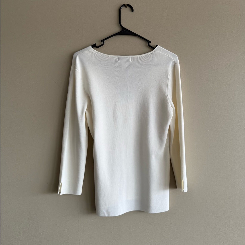 Covington Cream V-Neck Shell Tank & Button Cardigan set - Picture 10 of 10